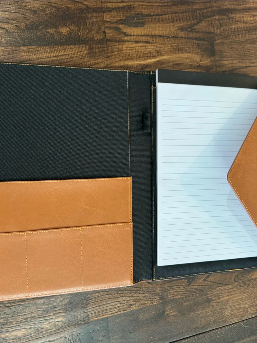 Eccolo Leather Tablet Folio in Cognac Brown